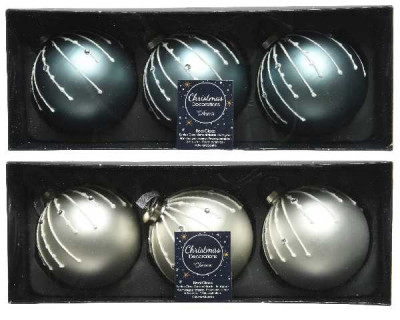 BOULE VERRE PAILLETTES, DIAMANT 2CO assortie  Inconnu
