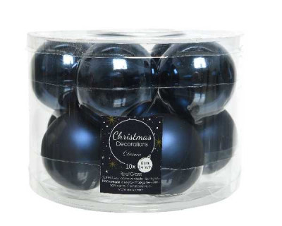 BOULES VERRE BRILLANT, MAT MIX bleu nuit  Inconnu