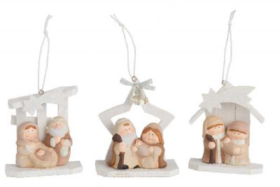 CRECHE SUS BOIS/RESINE CR ASS3 (11X   Jolipa