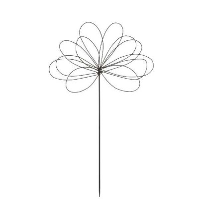 DEC GARDEN FLOWER L IR BLACK (57X1X   Jolipa
