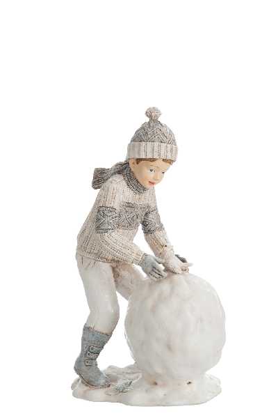 ENFANT BOULE NEIGE RES BLA/VER (11X   Jolipa