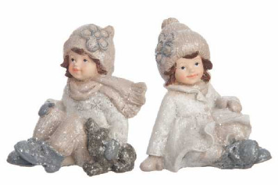 ENFANT HIVER ASS RES CR/GRIS 10CM A   Jolipa