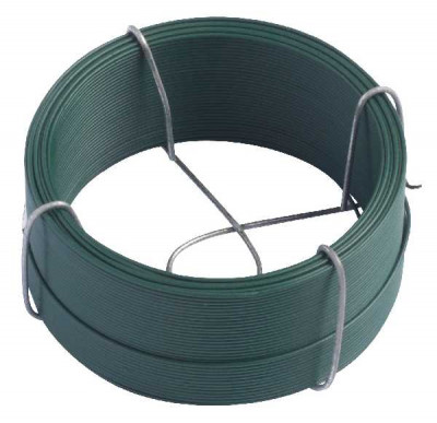 FIL D'ATTACHE PLASTIFIE  Vert - 50m Jany