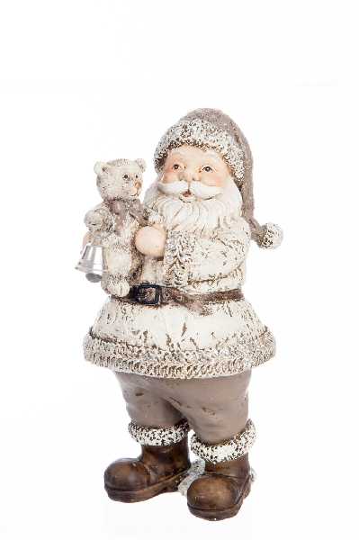 PERE NOEL+OURS RES CR/TAUPE S 9X8X1   Jolipa