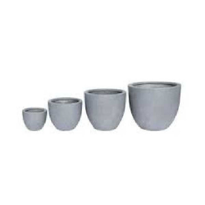 POT OEUF gris terrafibre EDIZA