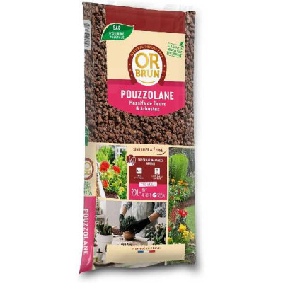 POUZZOLANE  OR BRUN