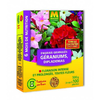 ENGRAIS GERANIUMS DIPLADENIAS & PLANTES FLEURIES   MASSO