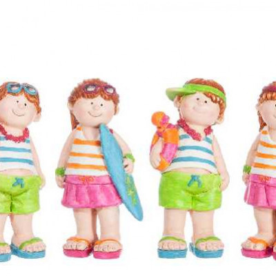 AMIS PLAGE POLY ROS/BL S 9X5X18CM A   Jolipa