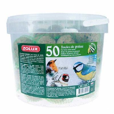 BOULES DE GRAISSE  90g/seau 50 ZOLUX