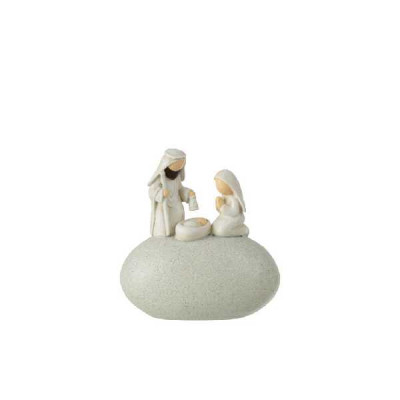 CRECHE/PIERRE RES GRIS SMALL (9.5X5   Jolipa