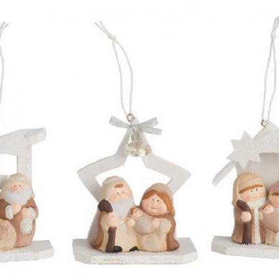 CRECHE SUS BOIS/RESINE CR ASS3 (11X   Jolipa