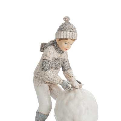 ENFANT BOULE NEIGE RES BLA/VER (11X   Jolipa