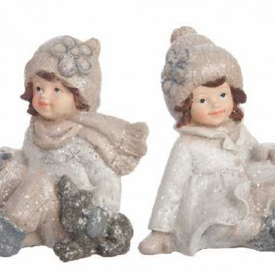 ENFANT HIVER ASS RES CR/GRIS 10CM A   Jolipa