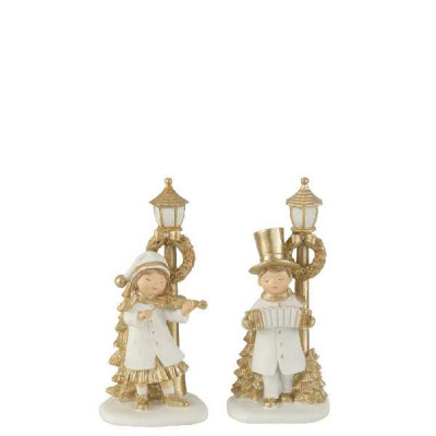 ENFANT LANTERNE POLY BLANC/OR (9.5X   Jolipa