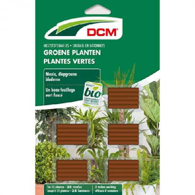 ENGRAIS BATONNET PLANTES VERTES  Blister 25 batonnets DCM