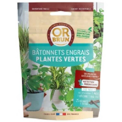 ENGRAIS PLANTES VERTES  25 UNITES   Or Brun