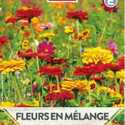 FLEURS EN MELANGE ROUGE ET OR  E TURC