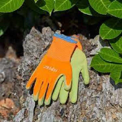 GANT JARDINAGE POUR ENFANT orange et vert  SMART GARDEN