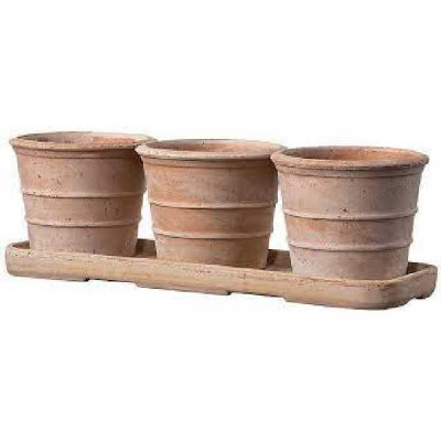 KIT TRIO VASO MINI SIENA TOSCA   DEROMA