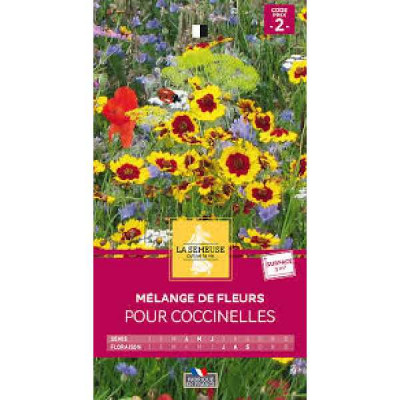 MELANGE DE FLEURS POUR COCCINELLES 3m= Code prix 2 La Semeuse
