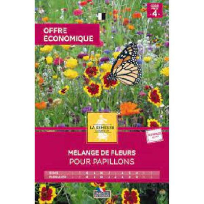 MELANGE DE FLEURS POUR PAPILLONS 10m= Code prix 4 La Semeuse