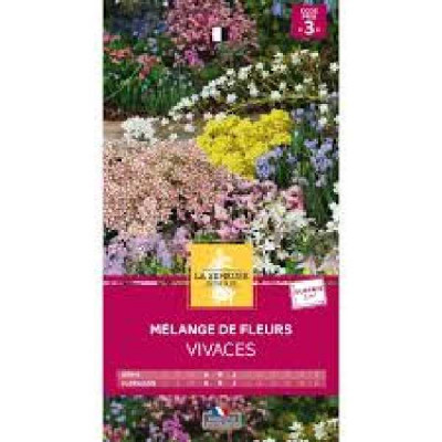 MELANGE DE FLEURS VIVACES 3m= Code prix 3 La Semeuse