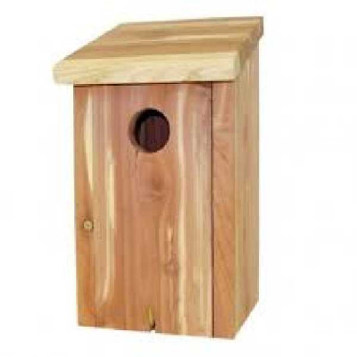 NICHOIR A MESANGES RED CEDAR  L 13 l 14 h 24 CAILLARD