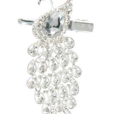 PAON DECO+CLIP STRASS BLANC (4X1X10   Jolipa