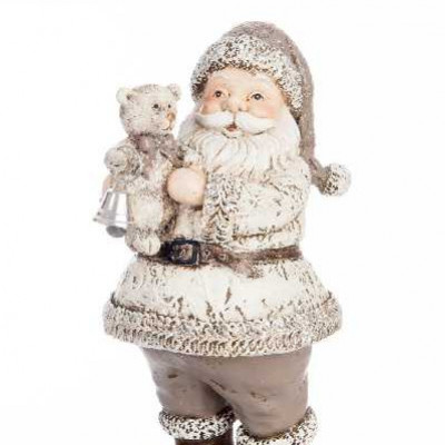 PERE NOEL+OURS RES CR/TAUPE S 9X8X1   Jolipa
