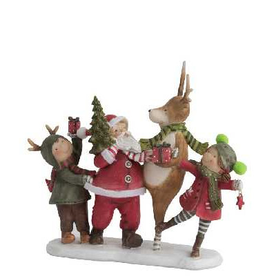 PERE NOEL+ENFANTS RES VER/ROU (26X8   Jolipa