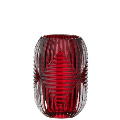 PHPH HAUT LIGNES VERRE ROUGE (9X9X1   Jolipa
