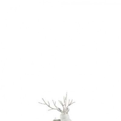 PHPH RENNE MET BLANC/ARG (11X9X14CM   Jolipa