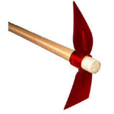 SERFOUETTE PANNE & LANGUE FORGEE  26 cm manche bois 120 cm GOUVY