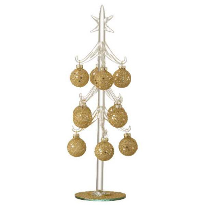 SAPIN+BO ETOILE VER OR M (12.5X12.5   Jolipa