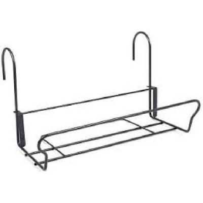 SUPPORT BALCONNIERE UNIVERSEL CROCH gris 41,5x17cm Jardifer