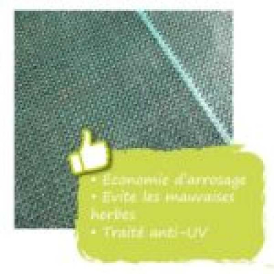 TOILE DE PAILLAGE POUR PLANTATION  2.1x20m 100gr/m² - vert Jany